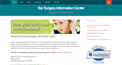 Desktop Screenshot of earsurgery.org