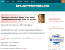 Tablet Screenshot of earsurgery.org